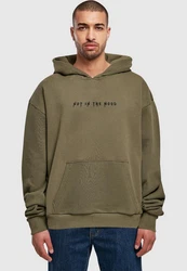 Merchcode Kapuzensweatshirt NITM-Halloween Ultra Heavy Hoody Dunkelgrün/Khaki