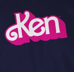 Shirtracer Rundhalsshirt Ken Logo Barbie Herren Blau