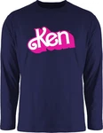 Shirtracer Rundhalsshirt Ken Logo Barbie Herren Blau