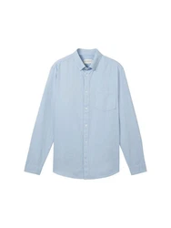 TOM TAILOR Langarmhemd hellblau