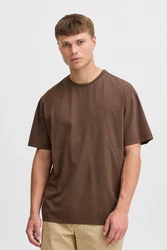 !Solid T-Shirt SDMARKELL Dunkelbraun/Khaki/Braun/Grau