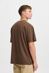 !Solid T-Shirt SDMARKELL Dunkelbraun/Khaki/Braun/Grau