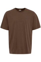 !Solid T-Shirt SDMARKELL Dunkelbraun/Khaki/Braun/Grau