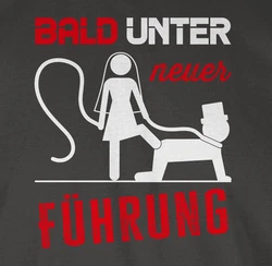 Shirtracer T-Shirt Bald unter neuer Führung JGA Männer Braun