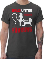 Shirtracer T-Shirt Bald unter neuer Führung JGA Männer Braun
