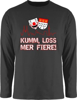 Shirtracer Rundhalsshirt Kumm loss mer fiere Klle Alaaf Kln Wappen Karneval Shirtracer Rundhalsshirt Kumm loss mer fiere Klle Alaaf Kln Wappen Karneval