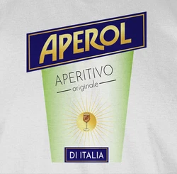Shirtracer T-Shirt Aperol Aperitivo Kostüm Flaschen Verkleidung Hautfarben/Orange/Dunkelgrau