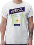 Shirtracer T-Shirt Aperol Aperitivo Kostüm Flaschen Verkleidung Hautfarben/Orange/Dunkelgrau