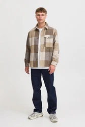 !Solid Hemdjacke SDMANHEIM Übergangsjacke Braun/Beige/Creme
