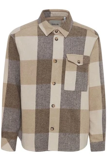 !Solid Hemdjacke SDMANHEIM Übergangsjacke Braun/Beige/Creme