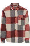 !Solid Hemdjacke SDMANHEIM Übergangsjacke Rot/Dunkelrot/Braun