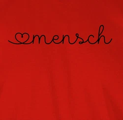 Shirtracer T-Shirt Herzensmensch Geschenk Grün/Rot/Dunkelrot
