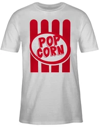 Shirtracer T-Shirt Popcorn Motiv Gelb