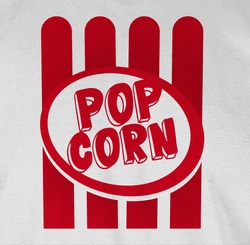 Shirtracer T-Shirt Popcorn Motiv Gelb
