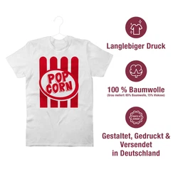 Shirtracer T-Shirt Popcorn Motiv Gelb