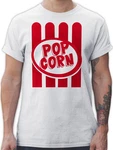 Shirtracer T-Shirt Popcorn Motiv Gelb