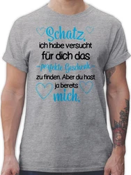 Shirtracer T-Shirt Perfekte Geschenk Partner Liebe Creme/Grau/Rot/Braun
