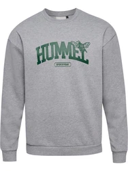hummel Sweater hmlLOOSE CREWNECK UNIVERSITY B grau meliert