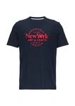 s.Oliver T-Shirt Kurzarmshirt navy/knallrot
