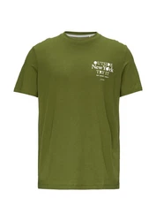s.Oliver T-Shirt Kurzarmshirt Dunkelgrün/Grün