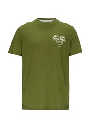 s.Oliver T-Shirt Kurzarmshirt Dunkelgrün/Grün