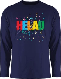 Rundhalsshirt Helau Alaaf Schriftzug Kostm Klle Fasching Narren Karneval & Fasching