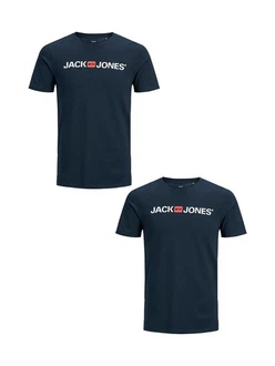 Jack & Jones Kurzarm T-Shirt 2er-Set Crew Neck (3663)