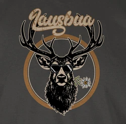 Shirtracer T-Shirt Lausbua Hirschgeweih Mode Oktoberfest Herren Dunkelgrau/Türkis/Grau/Rot/Braun/Dunkelgrün/Lila/Grün/Khaki
