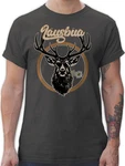 Shirtracer T-Shirt Lausbua Hirschgeweih Mode Oktoberfest Herren Dunkelgrau/Türkis/Grau/Rot/Braun/Dunkelgrün/Lila/Grün/Khaki