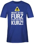 Shirtracer T-Shirt Riechst du den Furz ist der Abstand zu kurz Sprüche Statement mit Spruch 