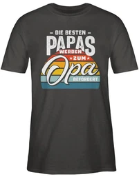T-Shirt Die besten Papas werden zum Opa befrdert I Du wirst Opa Opa Geschenke
