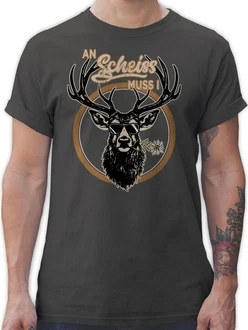 Shirtracer T-Shirt An Schei muss i Hirschgeweih Mode fr Oktoberfest Herren Blau/Schwarz/Dunkelgrau/Türkis/Beige/Dunkelgrün/Khaki Shirtracer T-Shirt An Schei muss i Hirschgeweih Mode fr Oktoberfest Herren Blau/Schwarz/Dunkelgrau/Türkis/Beige/Dunkelgrün/Khaki