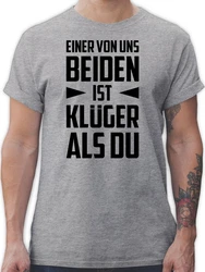 Shirtracer T-Shirt Einer von uns beiden ist Klger als Du schwarz