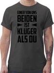 Shirtracer T-Shirt Einer von uns beiden ist Klger als Du schwarz