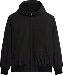 Superdry Bomberjacke Style SURPLUS NYLON HOODED BOMBER schwarz/jet schwarz