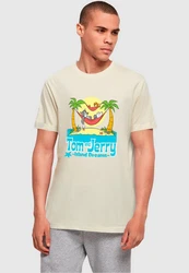 ABSOLUTE CULT Herren T-Shirt Tom and Jerry Hammock Dreams (1-tlg) Khaki/Gelb/Weiß/Braun/Hellblau