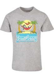 ABSOLUTE CULT Herren T-Shirt Tom and Jerry Hammock Dreams (1-tlg) Grau/Gelb/Silber