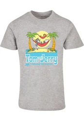 ABSOLUTE CULT Herren T-Shirt Tom and Jerry Hammock Dreams (1-tlg) Grau/Gelb/Silber