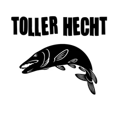 Shirtracer T-Shirt Toller Hecht Angler Geschenke Grau
