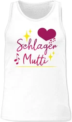 Shirtracer Tanktop Schlager Mutti Schlager Party Outfit Mischfarben/Grau/Lila