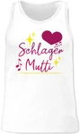 Shirtracer Tanktop Schlager Mutti Schlager Party Outfit Mischfarben/Grau/Lila