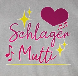 Shirtracer Tanktop Schlager Mutti Schlager Party Outfit Mischfarben/Grau/Rosa/Lila/Silber