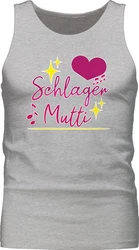Shirtracer Tanktop Schlager Mutti Schlager Party Outfit Mischfarben/Grau/Rosa/Lila/Silber