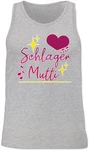 Shirtracer Tanktop Schlager Mutti Schlager Party Outfit Mischfarben/Grau/Rosa/Lila/Silber