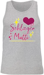 Shirtracer Tanktop Schlager Mutti Schlager Party Outfit Mischfarben/Grau/Rosa/Lila/Silber