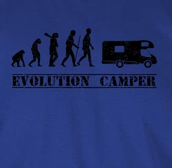 Shirtracer T-Shirt Evolution Camper Outfit Blau/Hellblau/Dunkelblau