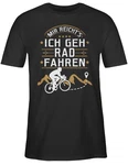 Shirtracer T-Shirt Mir reichts ich geh Rad fahren Grau