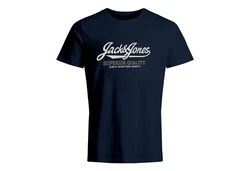 JACK & JONES T-Shirt 'JPRBLUHUDSON' Crew Neck Dunkelblau