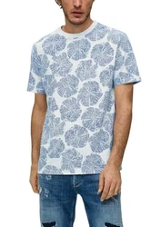 s.Oliver T-Shirt - kurzarm Shirt Blau/Hellblau