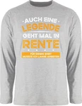 Shirtracer Rundhalsshirt Auch eine Legende geht mal in Rente Rentner Grau/Gelb/Braun/Creme/Dunkelgrau/Hellgrau